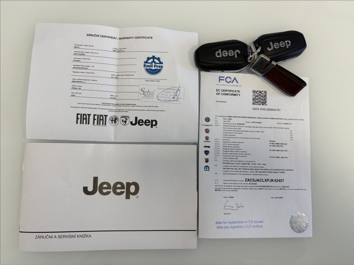 Jeep Avenger Sedan / Limuzína 1,2 l 74 kw