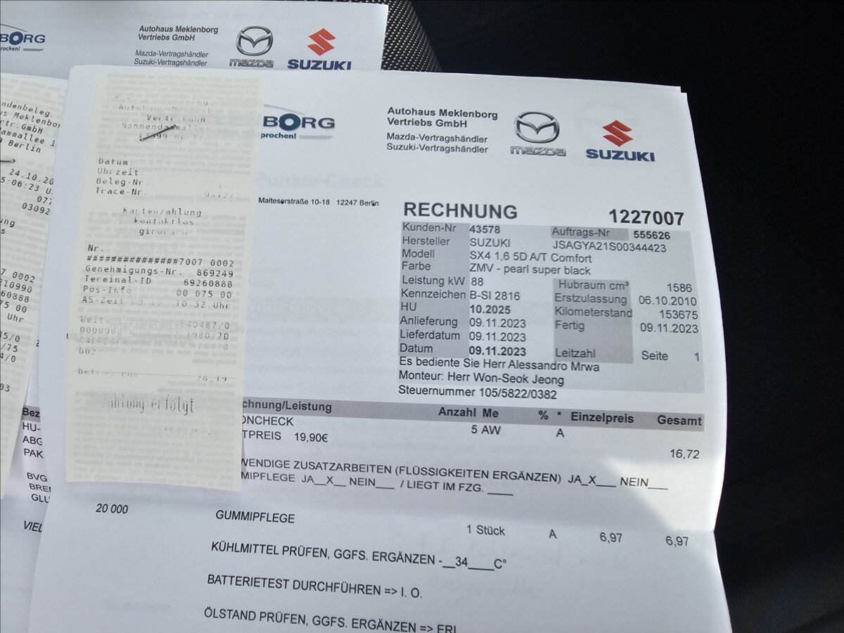 Suzuki SX4 Hatchback 1,6 l 88 kw