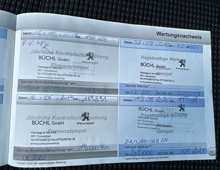 Peugeot 5008 MPV 2,0 l 120 kw