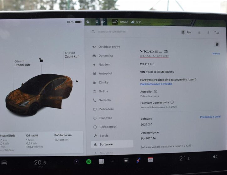 Tesla Model 3 Sedan / Limuzína 0,0 377 kw
