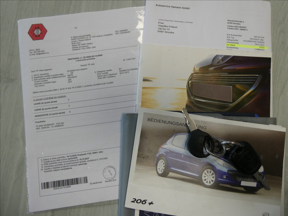 Peugeot 206 Hatchback 1,1 l 44 kw