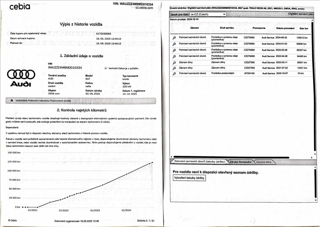 Audi SQ7 Kombi 4,0 l 320 kw