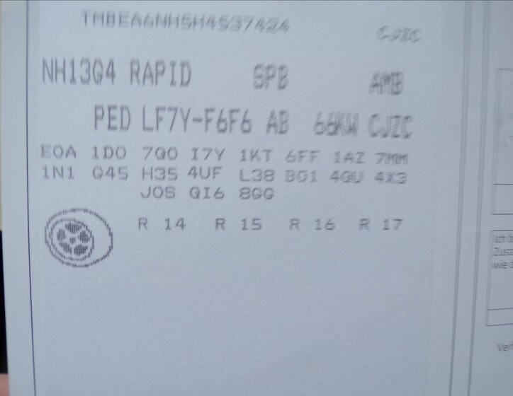 Škoda Rapid Hatchback 1,2 l 66 kw