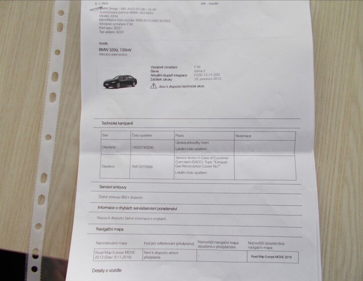 BMW Řada 3 Sedan / Limuzína 2,0 l 135 kw