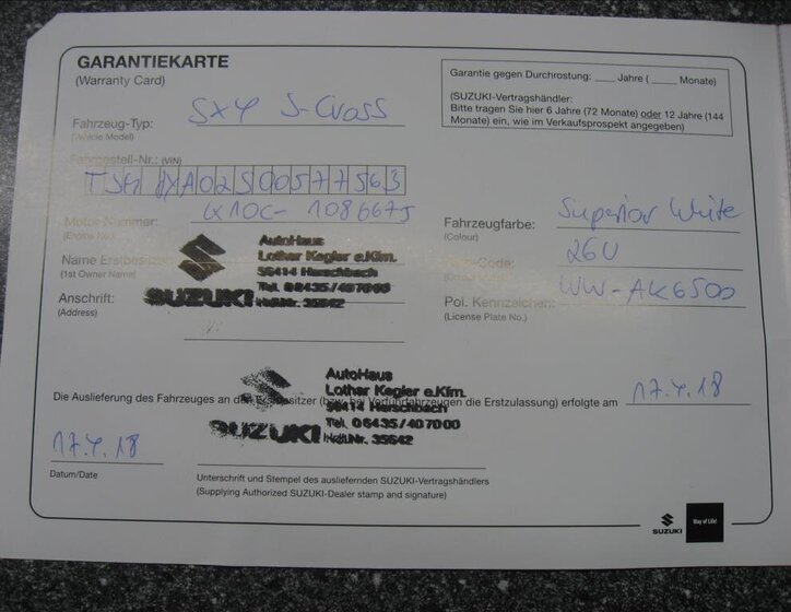 Suzuki S-Cross Hatchback 998,0 82 kw