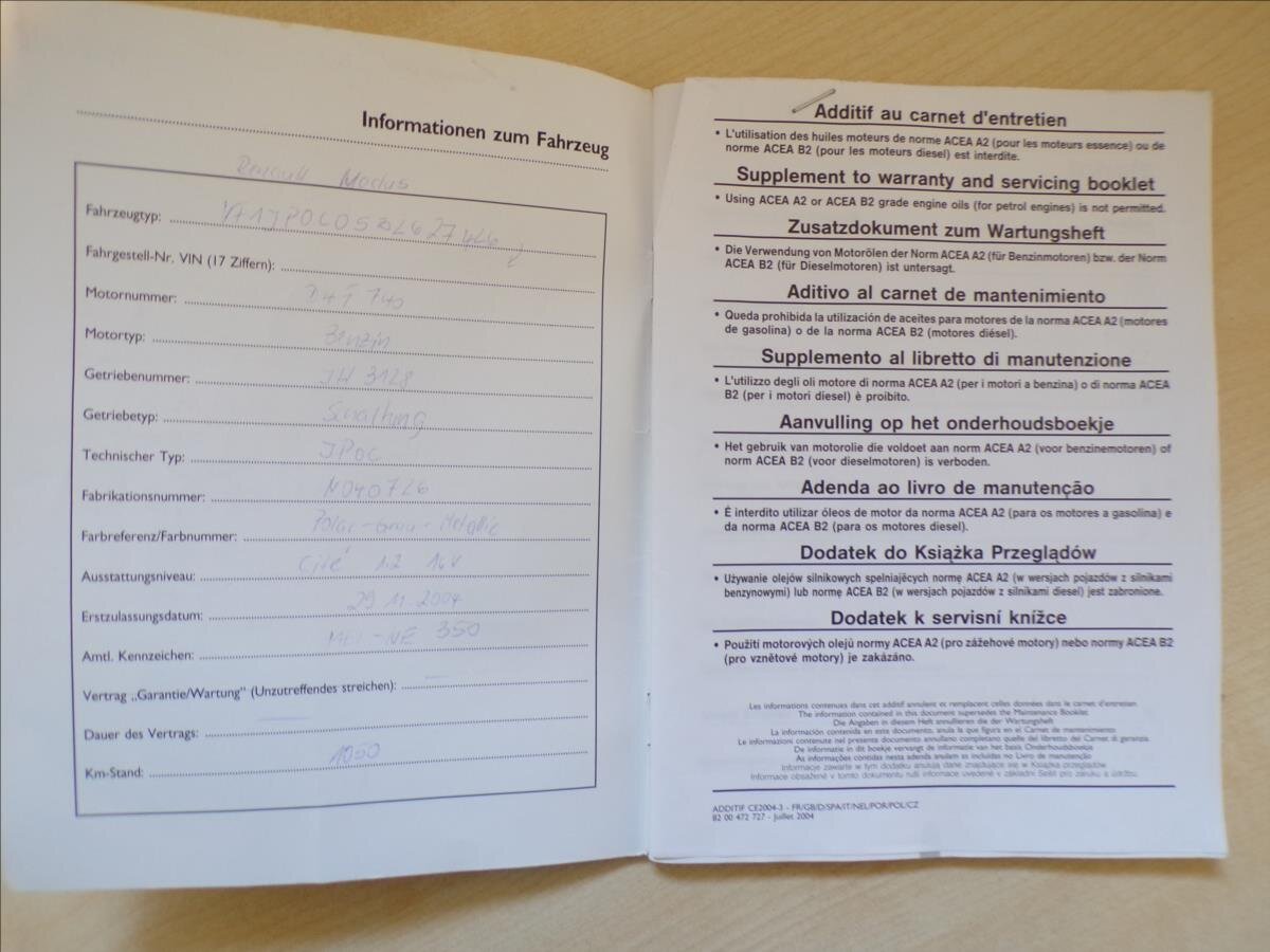 Renault Modus Hatchback 1,1 l 55 kw