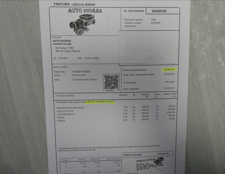 Škoda Superb Kombi 2,0 l 147 kw