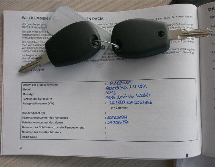 Dacia Sandero Hatchback 1,4 l 55 kw