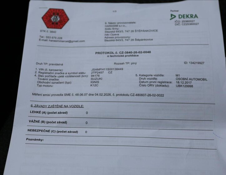 Suzuki Ignis Hatchback 1,2 l 66 kw