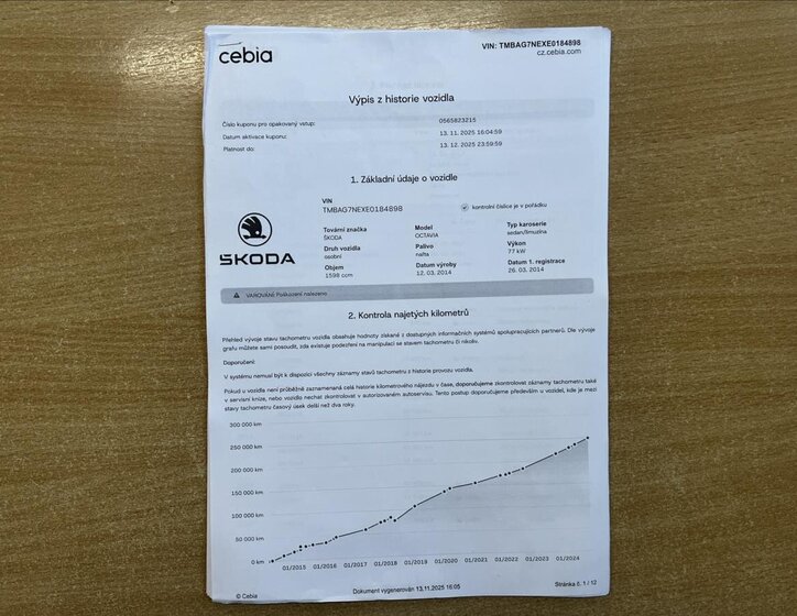 Škoda Octavia Liftback 1,6 l 77 kw