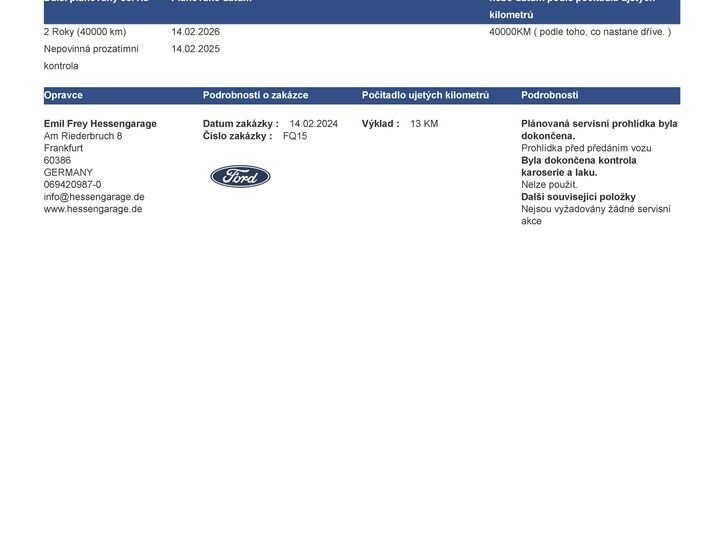 Ford Transit Skříň 2,0 l 96 kw