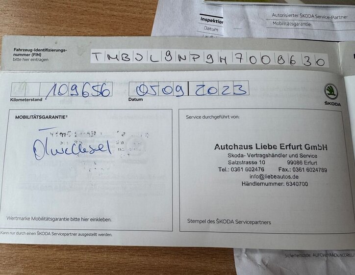 Škoda Superb Kombi 1,8 l 132 kw