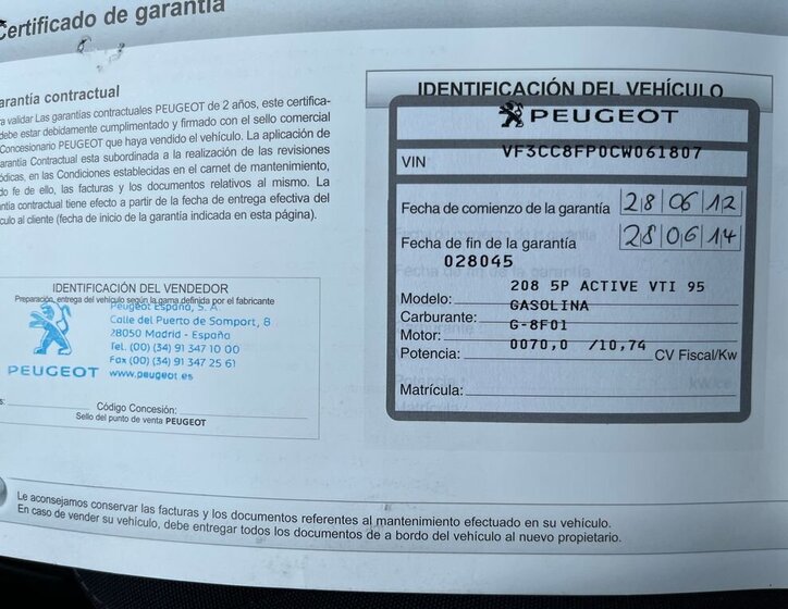 Peugeot 208 Hatchback 1,4 l 70 kw