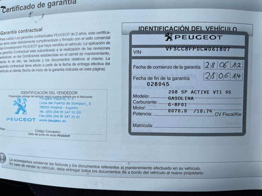 Peugeot 208 Hatchback 1,4 l 70 kw