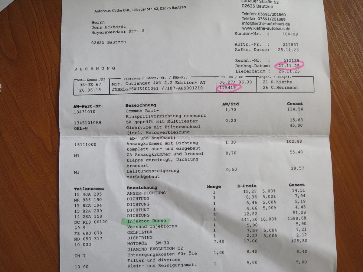 Mitsubishi Outlander SUV / Terénní 2,3 l 110 kw