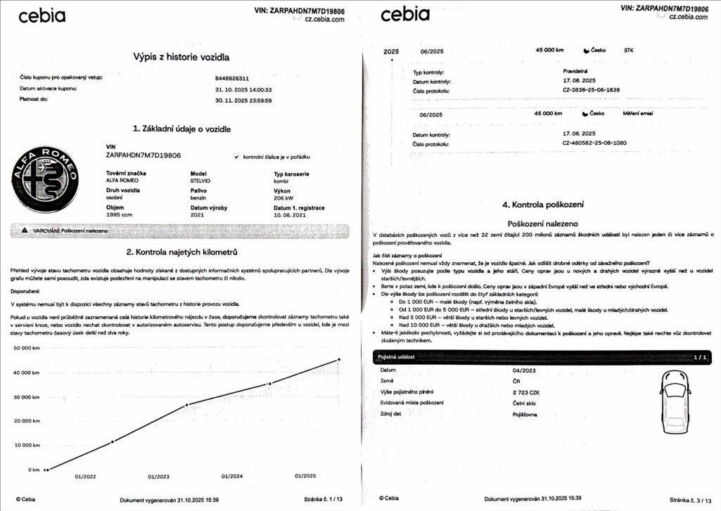 Alfa Romeo Stelvio SUV 2,0 l 206 kw