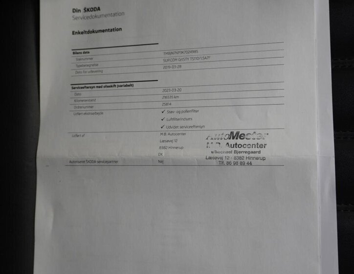 Škoda Superb Kombi 1,5 l 110 kw