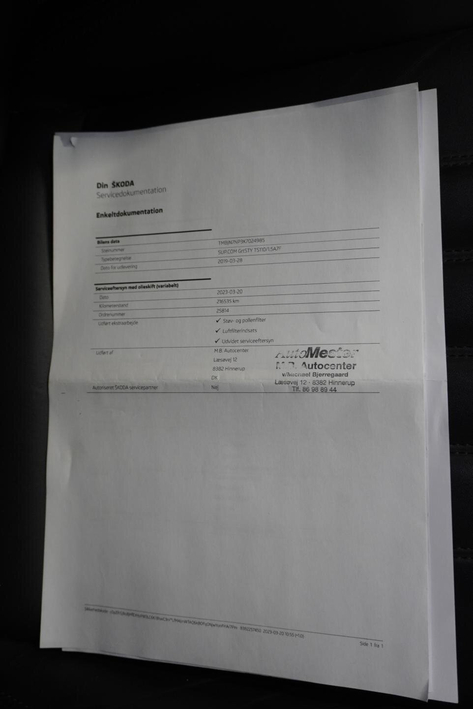 Škoda Superb Kombi 1,5 l 110 kw