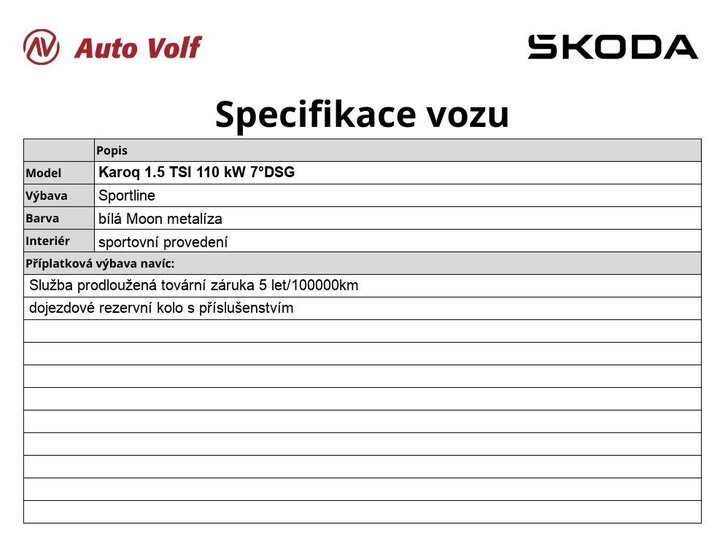 Škoda Karoq SUV 1,5 l 110 kw