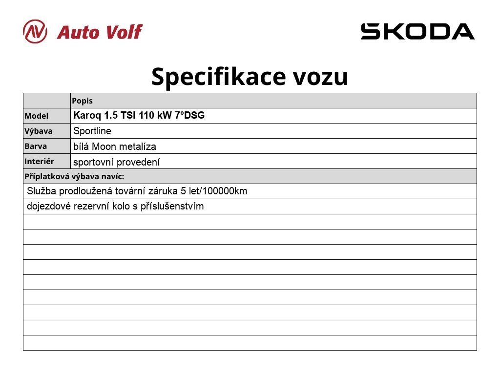 Škoda Karoq SUV 1,5 l 110 kw