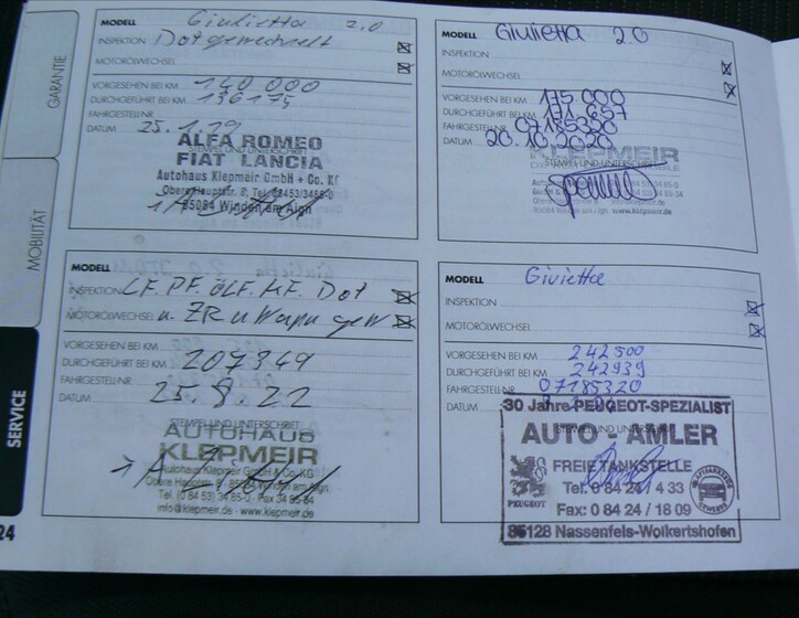 Alfa Romeo Giulietta 20