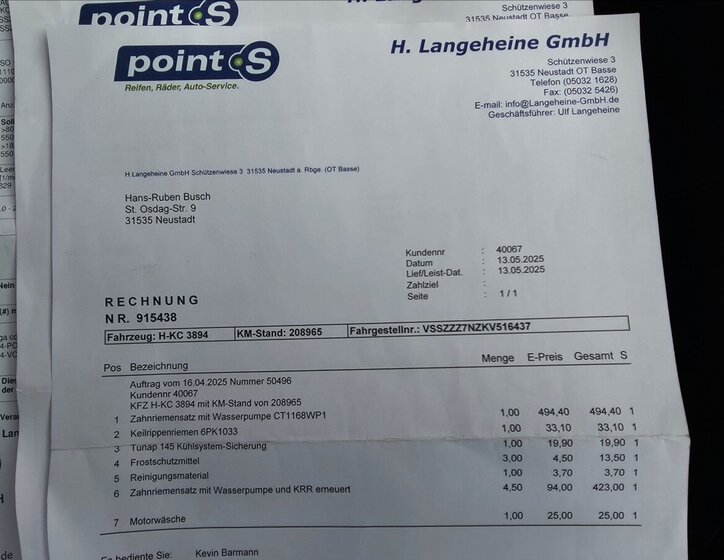 Seat Alhambra Kombi 2,0 l 130 kw