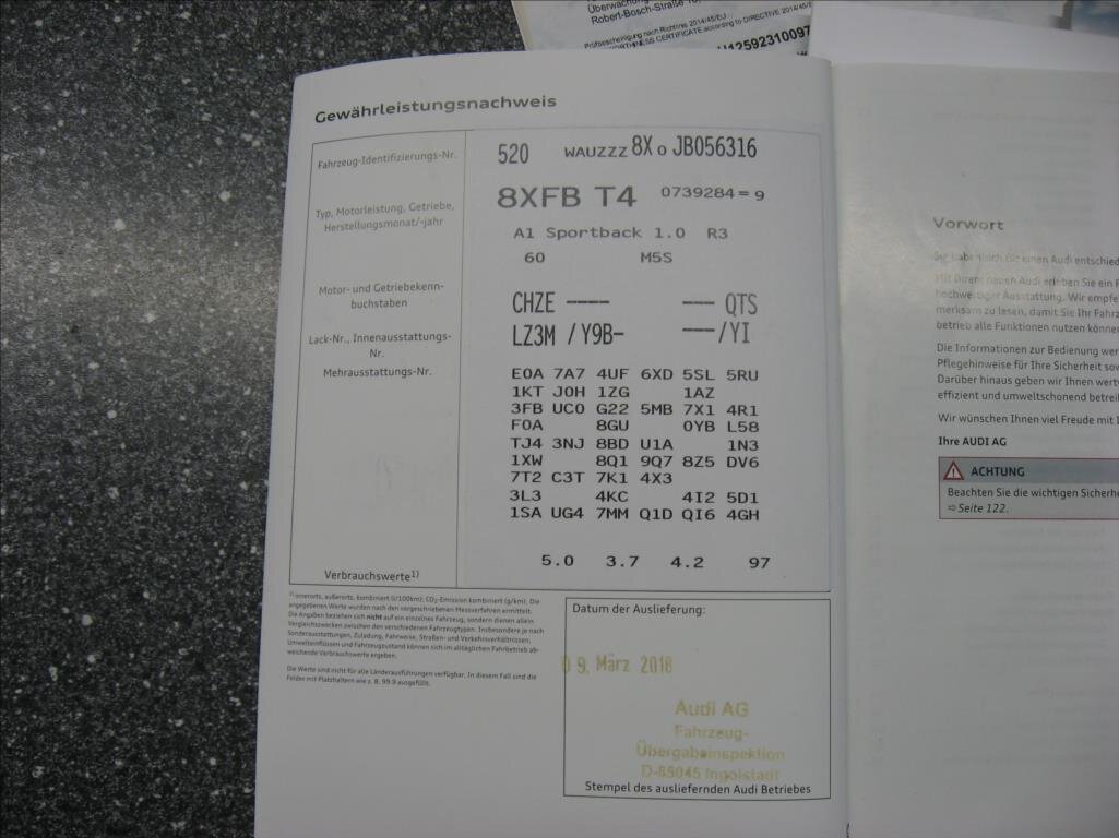 Audi A1 Hatchback 999,0 60 kw