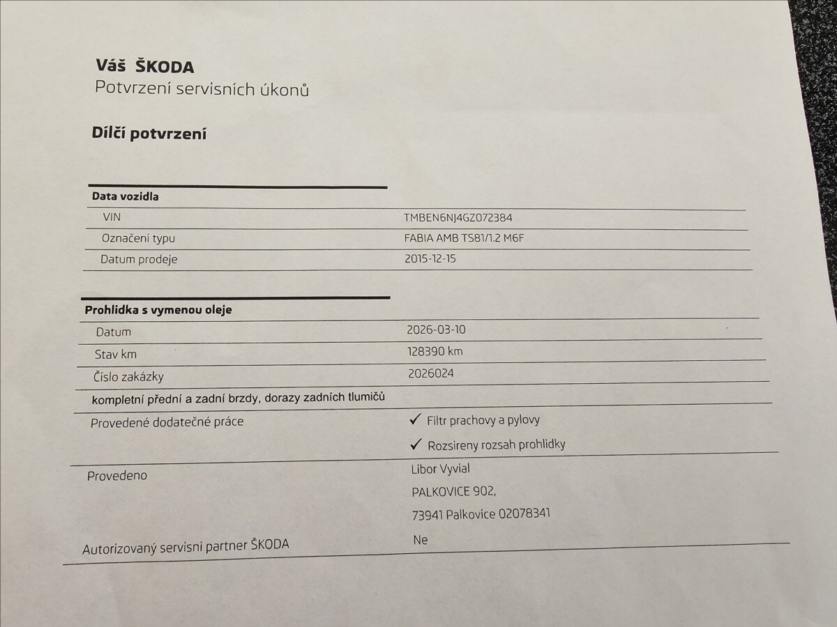 Škoda Fabia Hatchback 1,2 l 81 kw