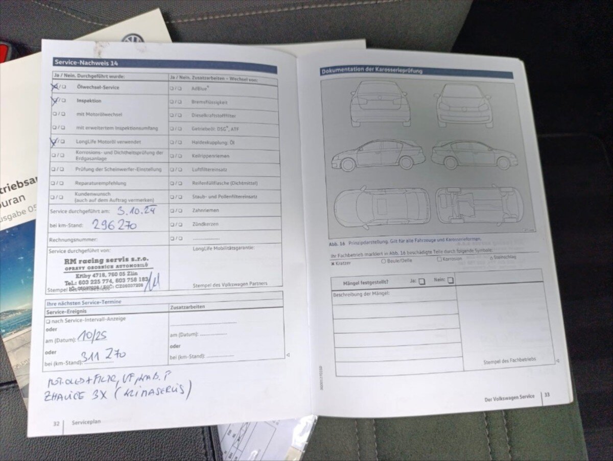 Volkswagen Touran MPV 2,0 l 110 kw