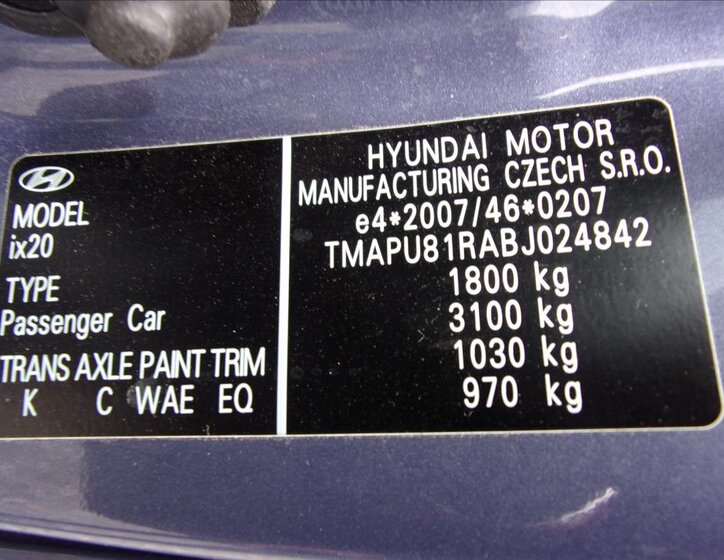 Hyundai ix20 Kombi 1,4 l 57 kw