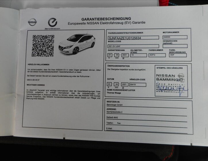 Nissan Leaf Hatchback 0,0 90 kw