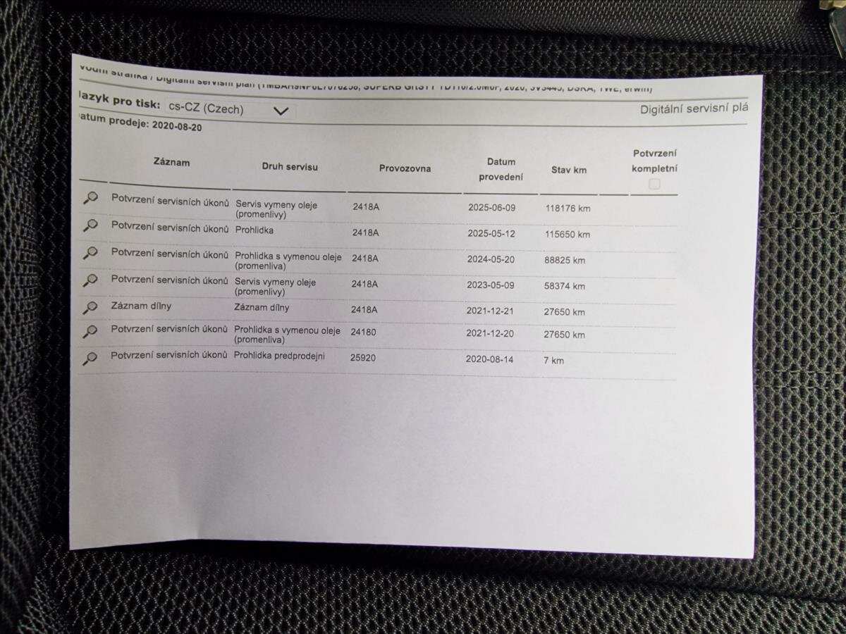 Škoda Superb Sedan 2,0 l 110 kw