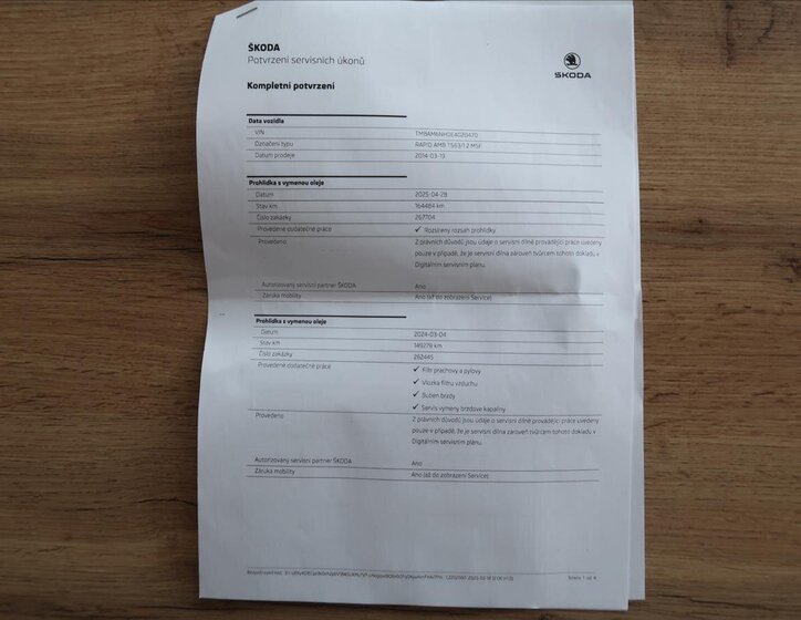 Škoda Rapid Sedan / Limuzína 1,2 l 63 kw