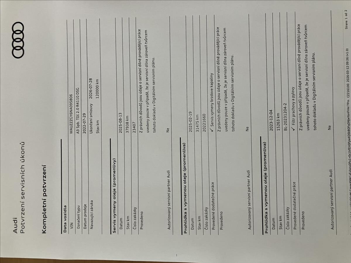 Audi A3 Hatchback 2,0 l 110 kw