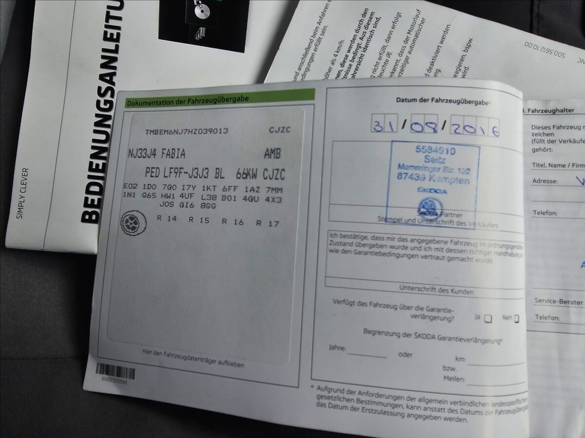 Škoda Fabia Hatchback 1,2 l 66 kw