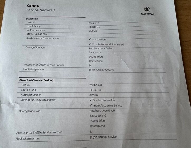 Škoda Superb Kombi 1,8 l 132 kw