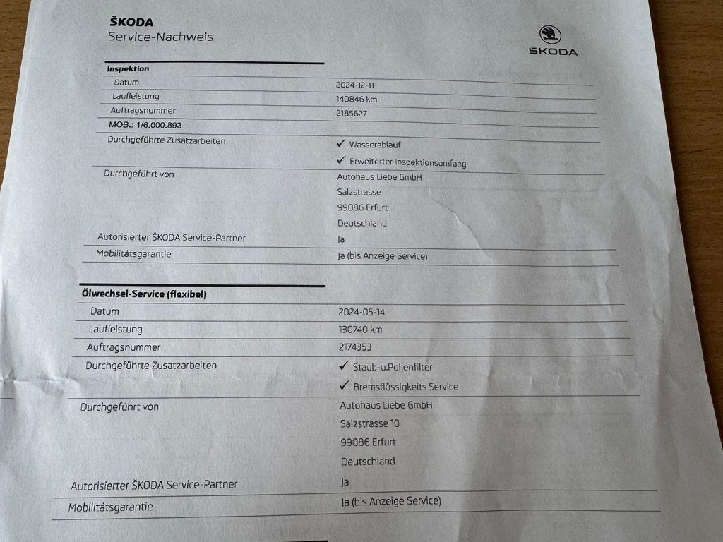 Škoda Superb Kombi 1,8 l 132 kw