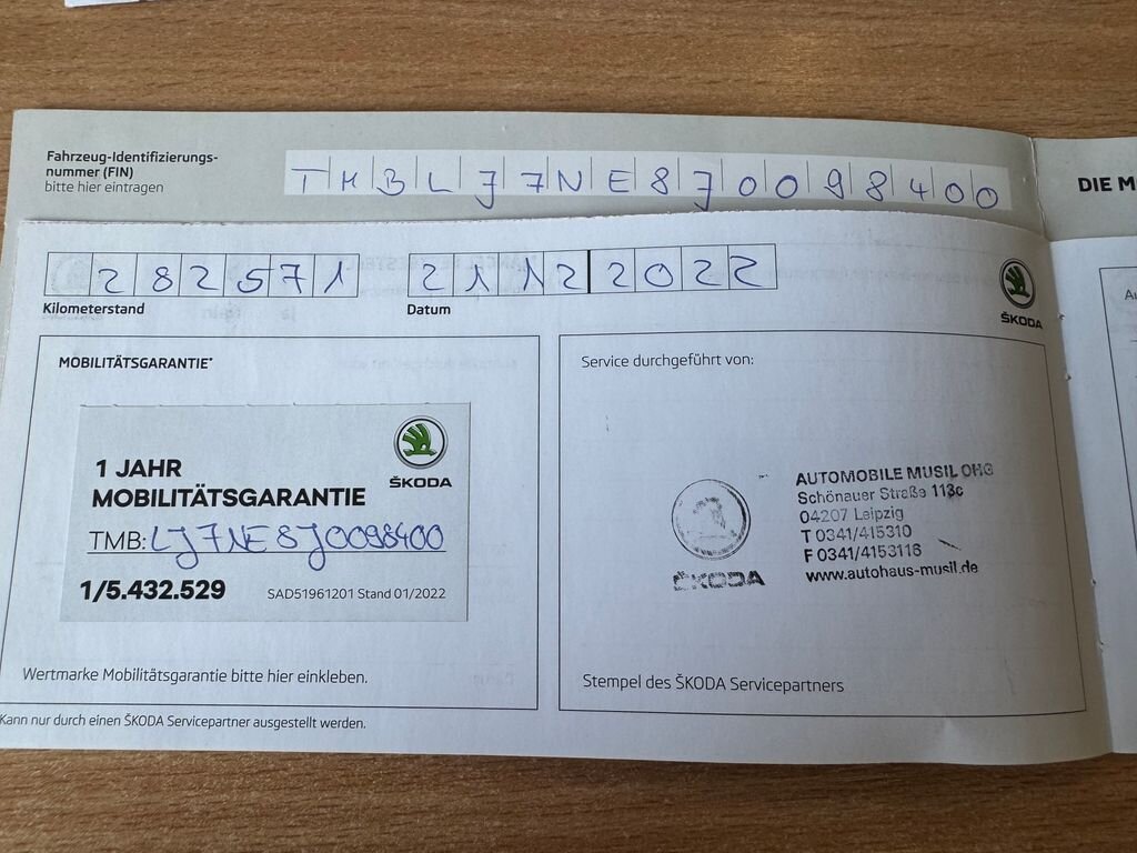 Škoda Octavia Kombi 2,0 l 110 kw