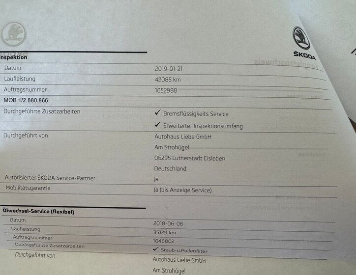 Škoda Octavia Kombi 1,6 l 81 kw