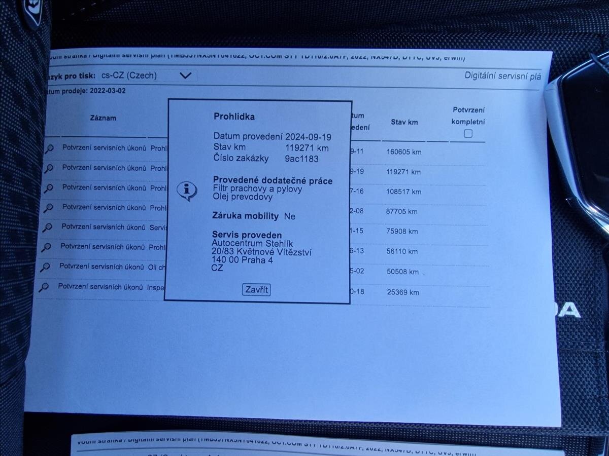 Škoda Octavia Kombi 2,0 l 110 kw