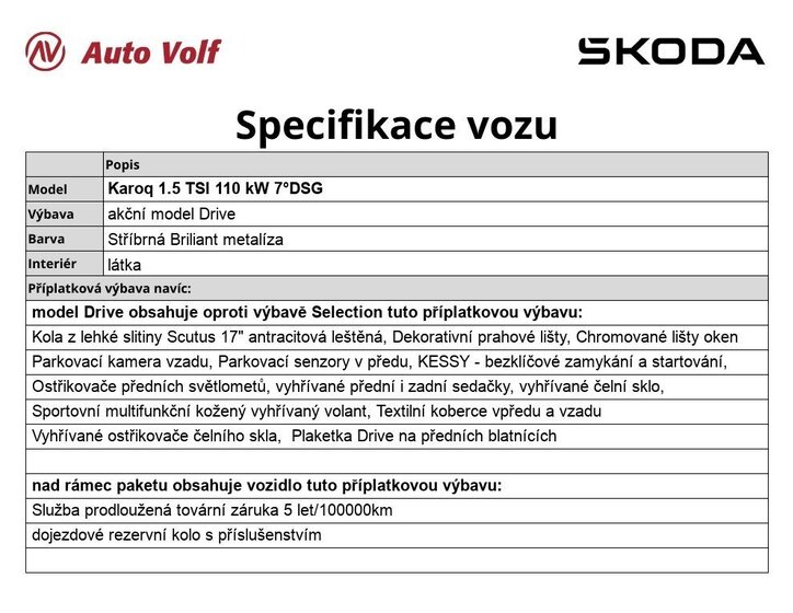Škoda Karoq SUV 1,5 l 110 kw