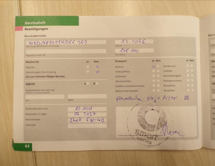 Mercedes-Benz Třídy A Kombi 1,6 l 60 kw