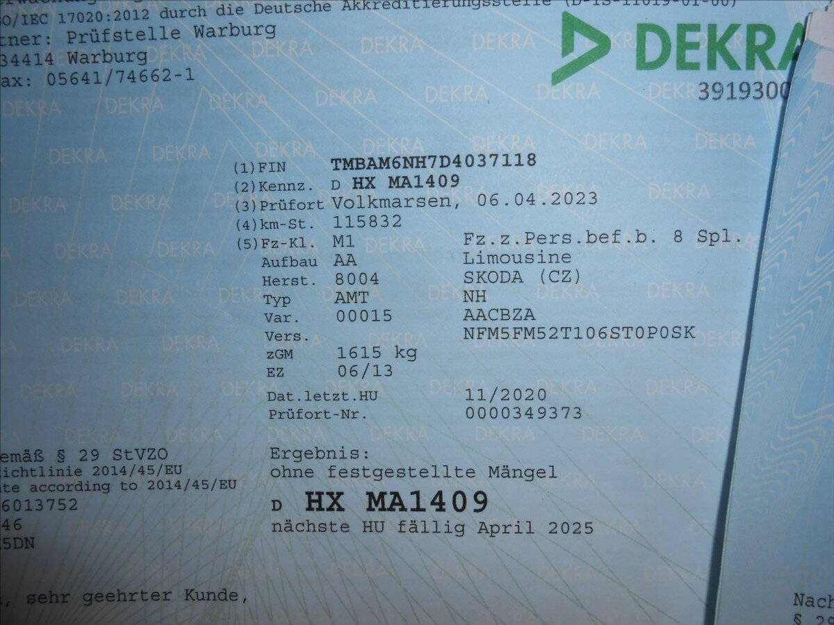 Škoda Rapid Hatchback 1,2 l 63 kw