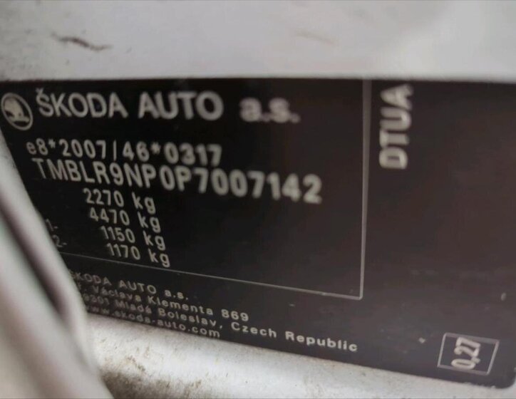 Škoda Superb Kombi 2,0 l 147 kw