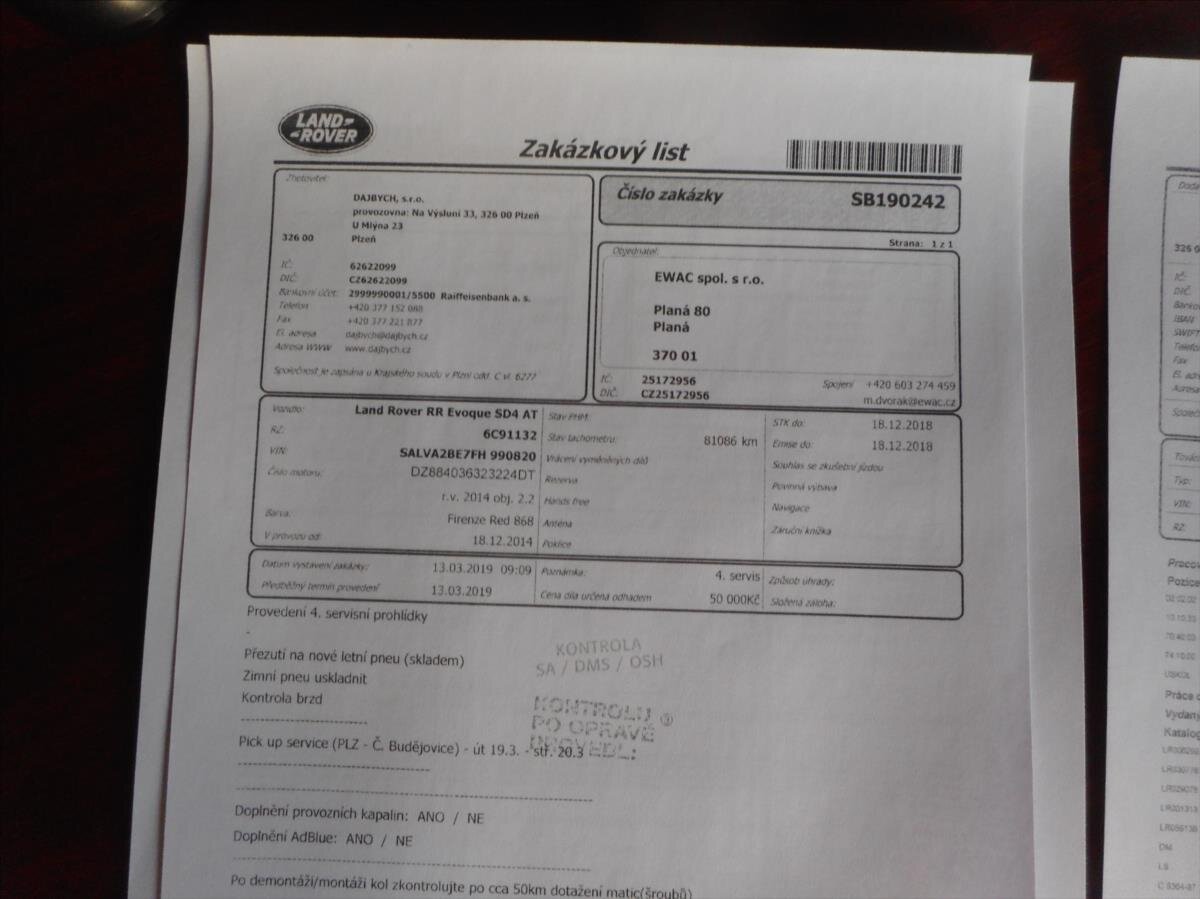 Land Rover Range Rover Evoque SUV 2,2 l 140 kw