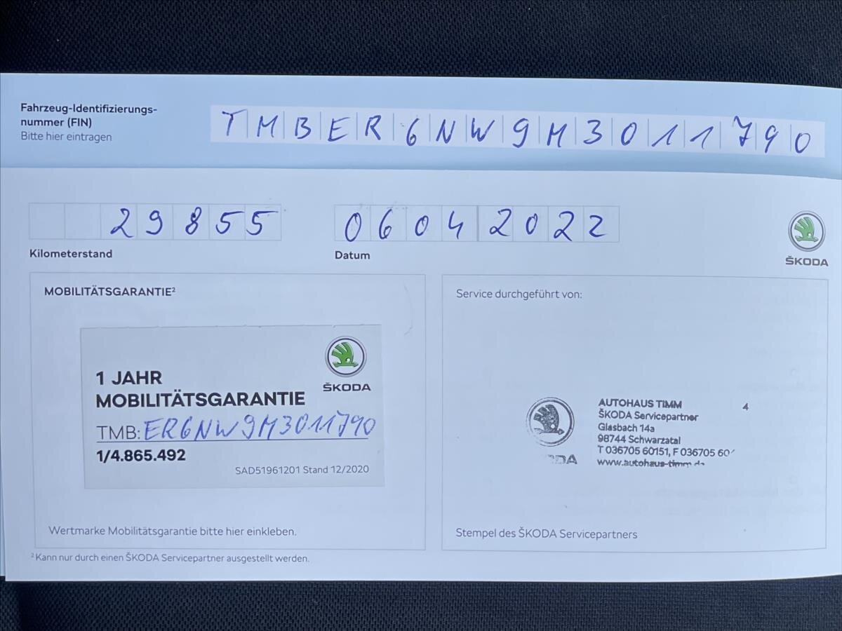 Škoda Scala Hatchback 999,0 85 kw