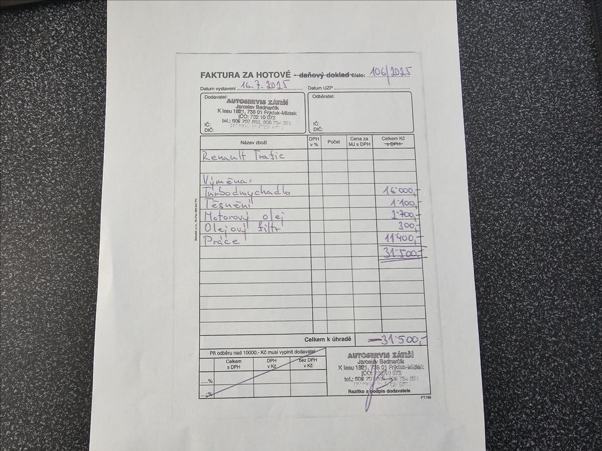 Renault Trafic Skříň 2,0 l 88 kw