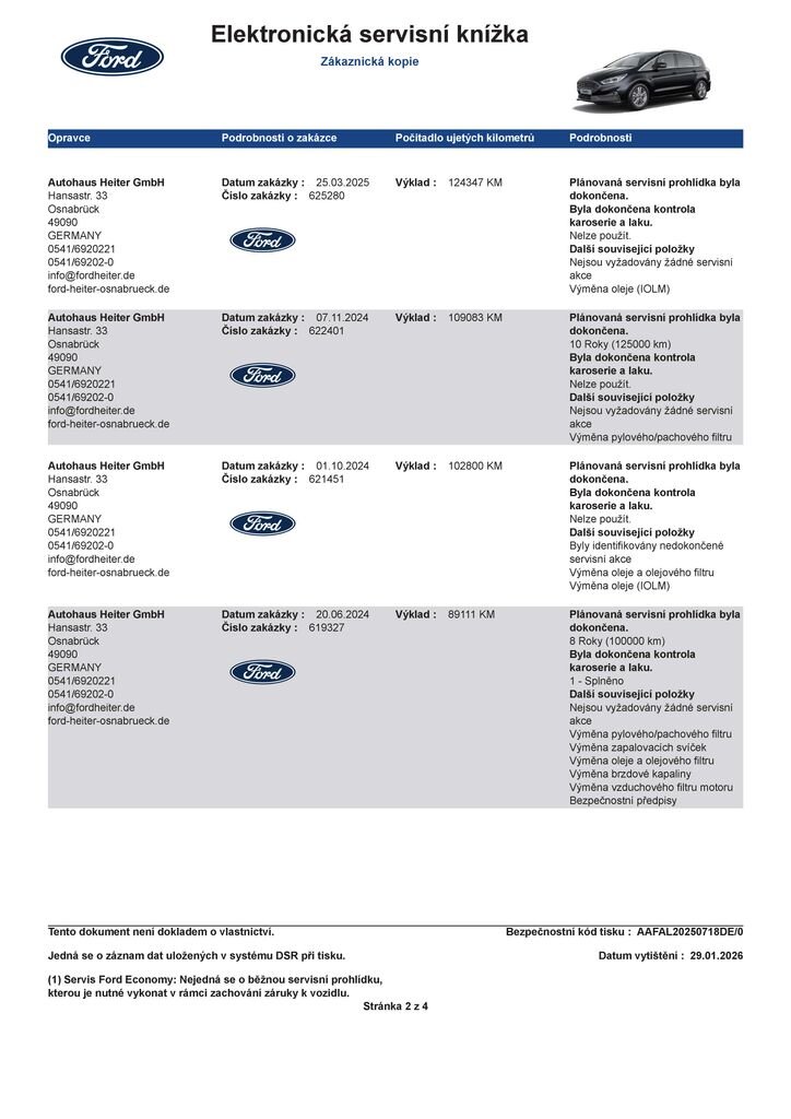 Ford S-MAX MPV 2,5 l 140 kw