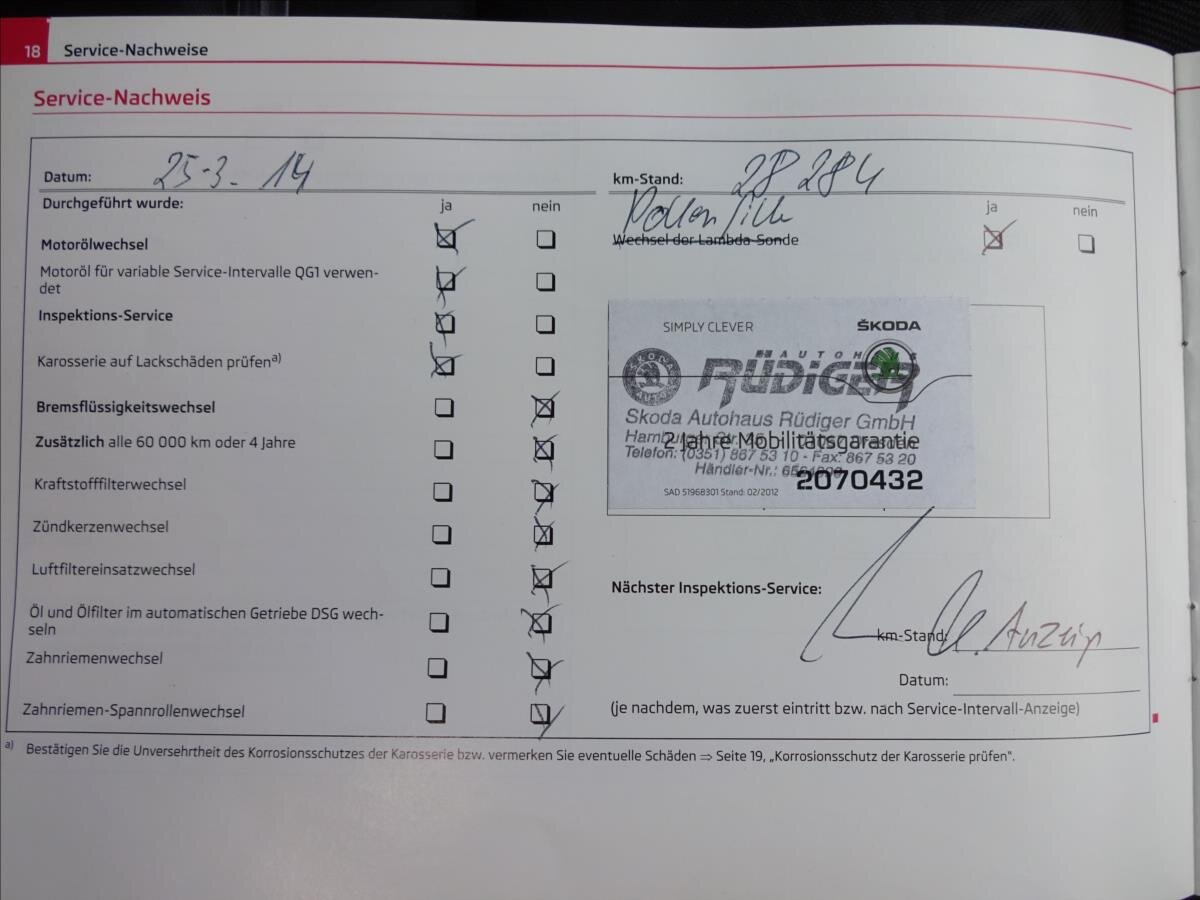 Škoda Octavia Kombi 1,8 l 112 kw