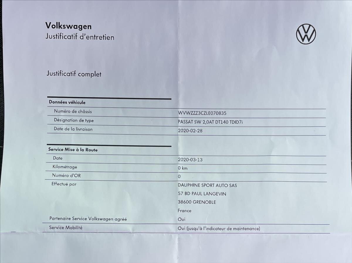 Volkswagen Passat Kombi 2,0 l 140 kw
